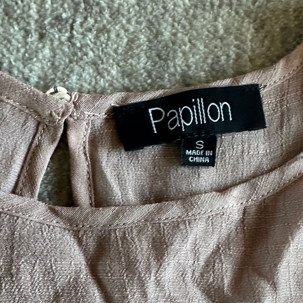 Papillon- Blush Ruffle Tank Top - Picture 2 of 5